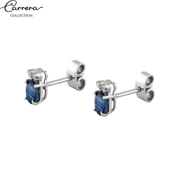 Pendientes zafiro diamantado - Imagen 4