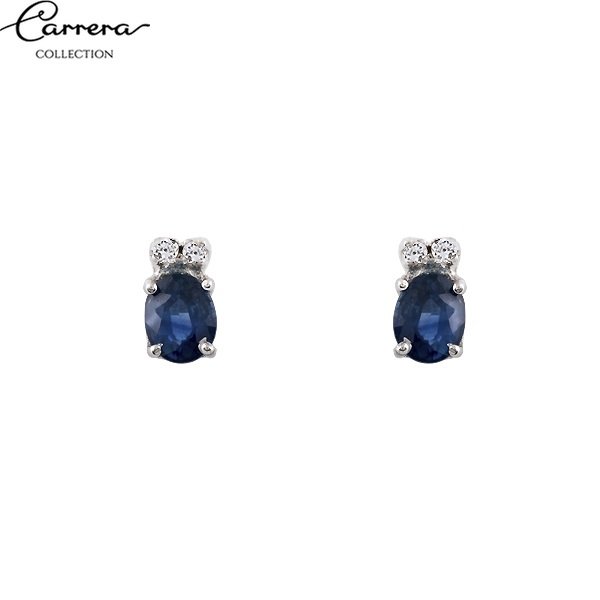 Pendientes zafiro diamantado - Imagen 3