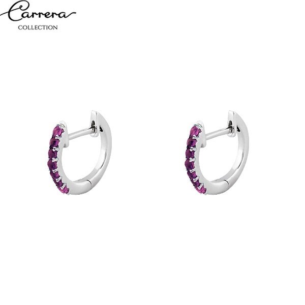 Pendientes Argolla Rubí - Imagen 3