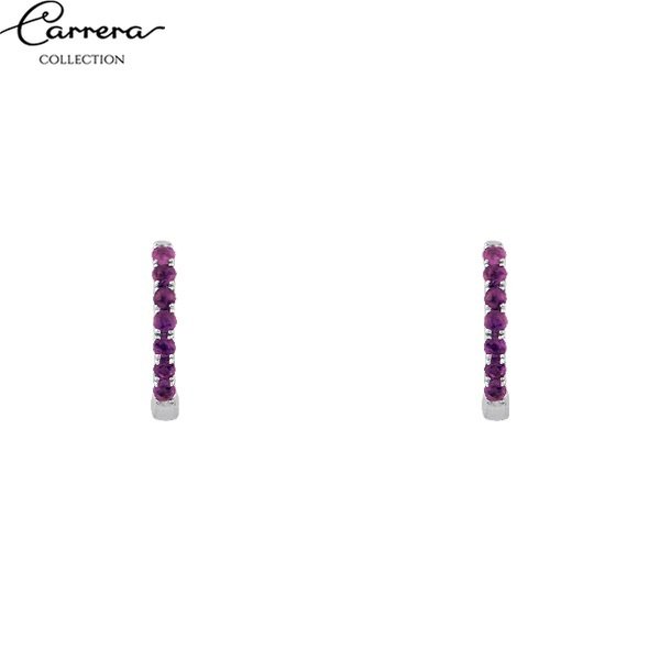 Pendientes Argolla Rubí - Imagen 5