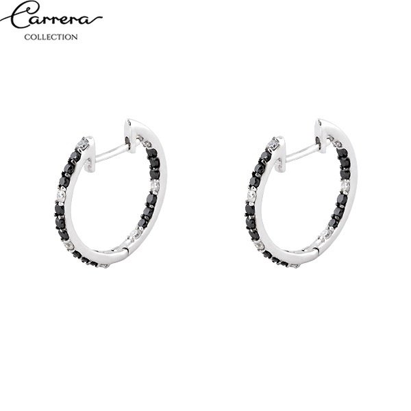 Pendientes Bicolor Diamantes - Imagen 3