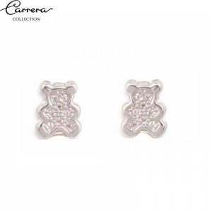 Pendientes Osito Blanco