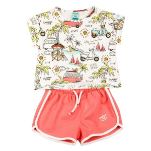 Conjunto niña verano playa