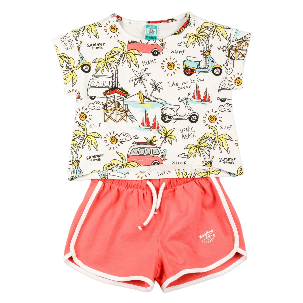 Conjunto niña verano playa
