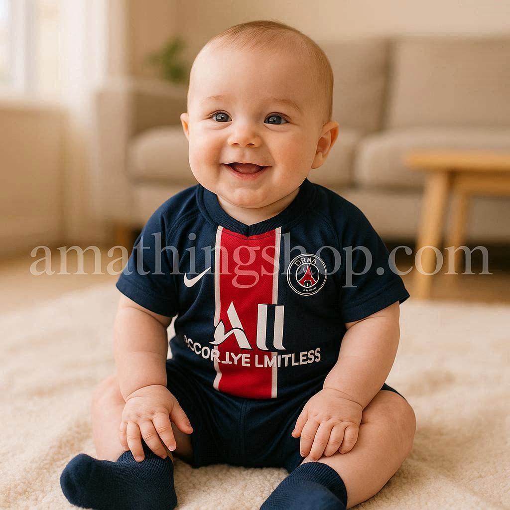 NIKE – Conjunto PSG bebé 6-9 meses Nike oficial (3 piezas) - Imagen 7