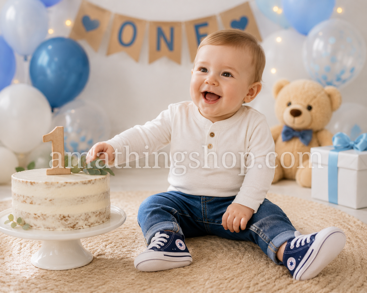 CONVERSE – Zapatillas Baby All Star First Star Hi Navy Bebé Azul Vaquero 88865 Edición Limitada - Imagen 9