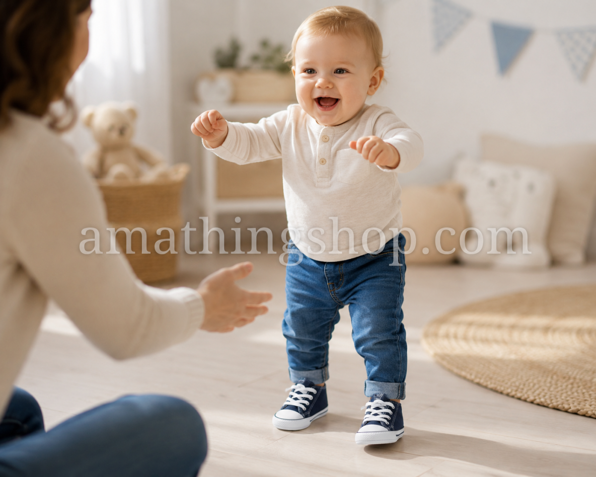 CONVERSE – Zapatillas Baby All Star First Star Hi Navy Bebé Azul Vaquero 88865 Edición Limitada - Imagen 7