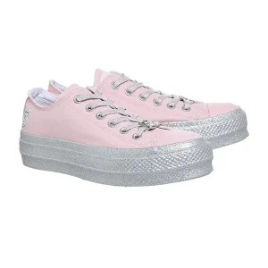 CONVERSE – Zapatillas Converse Chuck Taylor Lift Low Miley Cyrus Rosa Plataforma