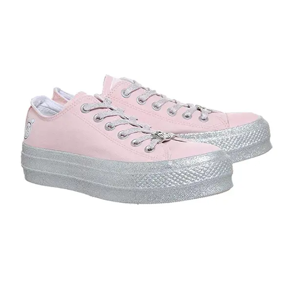 CONVERSE – Zapatillas Converse Chuck Taylor Lift Low Miley Cyrus Rosa Plataforma - Imagen 2