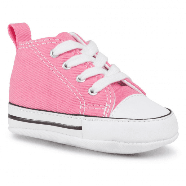CONVERSE – Zapatillas Converse First Star Hi Bebé Rosa Chuck Taylor T19-20 - Imagen 3