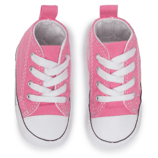 CONVERSE – Zapatillas Converse First Star Hi Bebé Rosa Chuck Taylor T19-20 - Imagen 5