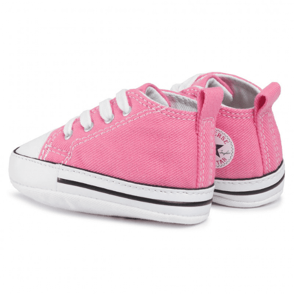 CONVERSE – Zapatillas Converse First Star Hi Bebé Rosa Chuck Taylor T19-20 - Imagen 6