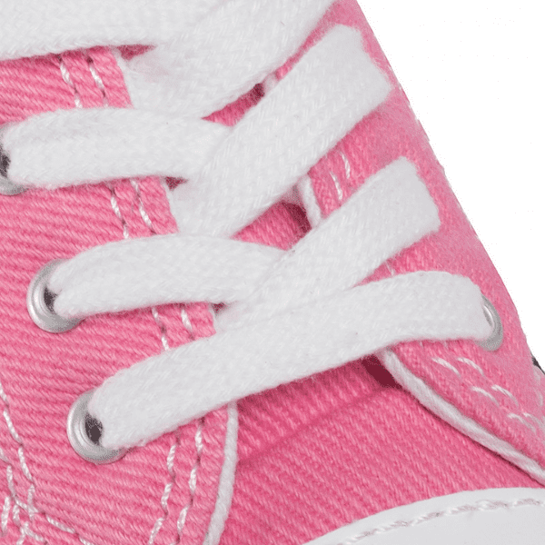 CONVERSE – Zapatillas Converse First Star Hi Bebé Rosa Chuck Taylor T19-20 - Imagen 8
