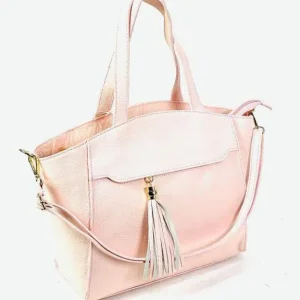 Amplio Bolso de Mano y Hombro en Piel Italiana para Mujer