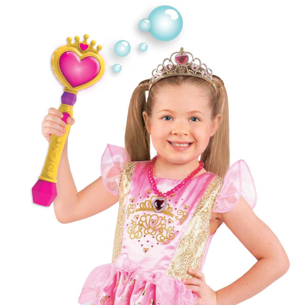 LOVE DIANA – Varita Mágica de Burbujas Rosa con Luz 30 cm Juguete Interactivo para Niñas - Imagen 7