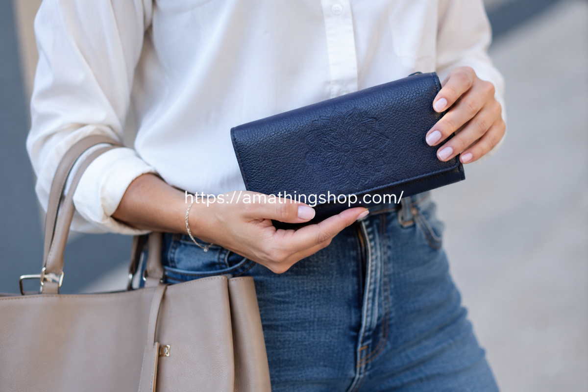 DESIGUAL – Cartera Desigual Alessia Mariona Mujer Azul Marino 21SAYP28 – Monedero Largo Mandala - Imagen 6