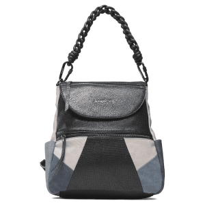 DESIGUAL – Desigual Sterlina Positano Mochila Bolso 2 en 1 mujer negro azul