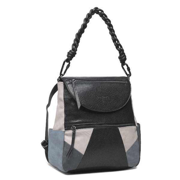 DESIGUAL – Desigual Sterlina Positano Mochila Bolso 2 en 1 mujer negro azul - Imagen 3