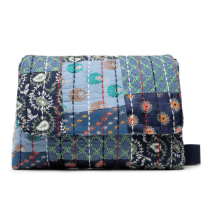 DESIGUAL – Bolso Desigual Boro Japanese Vera – Bandolera boho patchwork azul 21WAXA91/5000