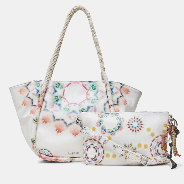 DESIGUAL – Bolso Desigual Breathe Rotty 21SAXPAT/1002 – Capazo Grande Multicolor Mujer - Imagen 6