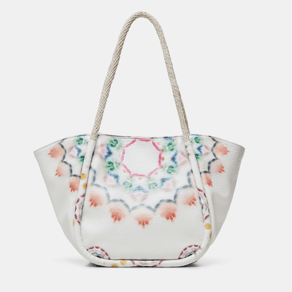 DESIGUAL – Bolso Desigual Breathe Rotty 21SAXPAT/1002 – Capazo Grande Multicolor Mujer - Imagen 7