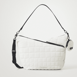 DESIGUAL – Bolso Desigual Cocoa Harry 2.0 Blanco Acolchado Bandolera Mujer