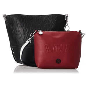 DESIGUAL – Bolso Desigual Negro Mujer Bandolera Kaila Bari LOVE 20WAXPC9