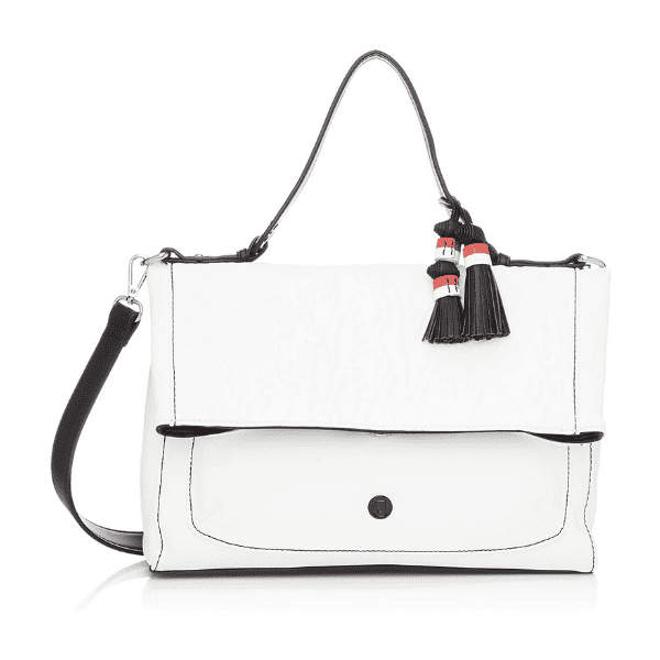 DESIGUAL – Bolso Desigual Kayla Kassel Blanco Mujer 20SAXPAX Tipo Cartera con Flecos