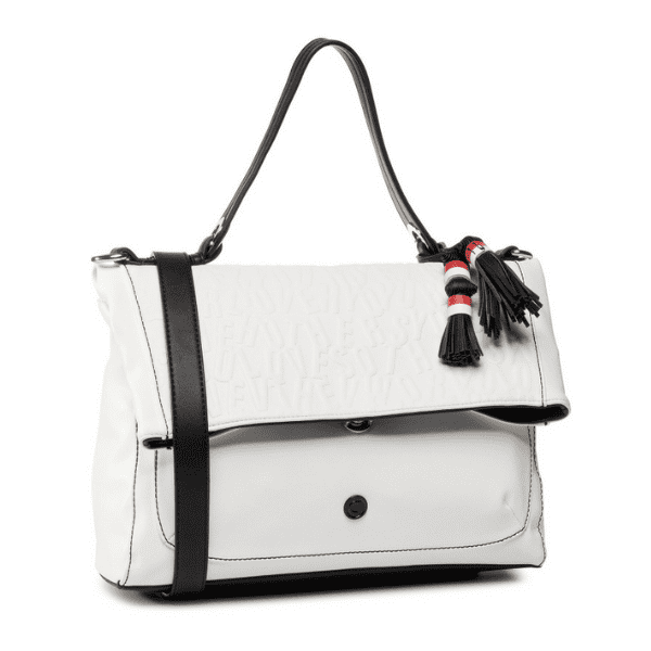 DESIGUAL – Bolso Desigual Kayla Kassel Blanco Mujer 20SAXPAX Tipo Cartera con Flecos - Imagen 5