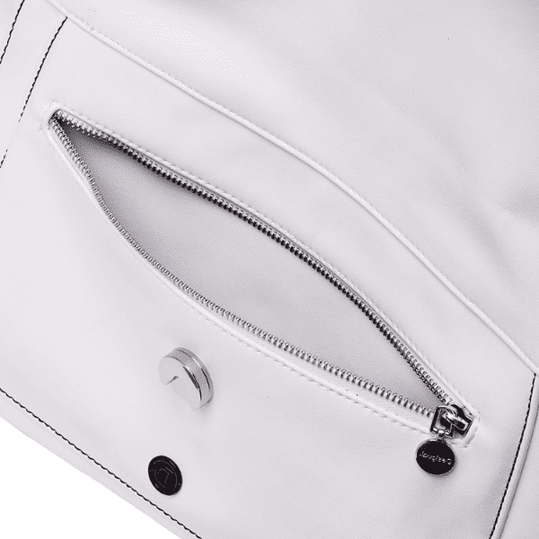 DESIGUAL – Bolso Desigual Kayla Kassel Blanco Mujer 20SAXPAX Tipo Cartera con Flecos - Imagen 6