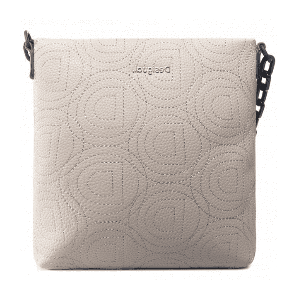 DESIGUAL – Bolso Bandolera Mujer Minuet Kemi Pequeño Color Crema Blanco Beige 23x22x4cm Mujer Regalo - Imagen 3