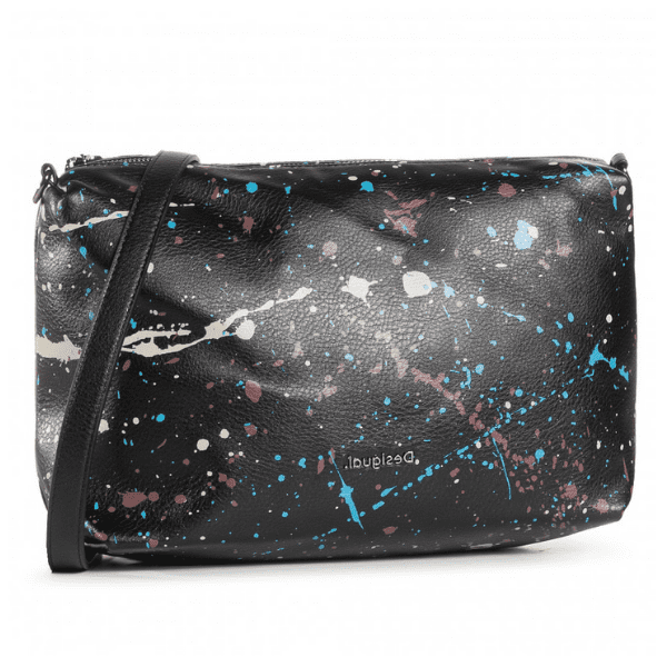 DESIGUAL – Bolso Desigual Sky Splatting Capri Negro Reversible Mujer 20WAXPD8 - Imagen 4
