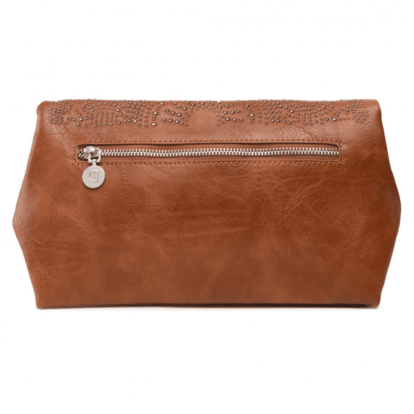 DESIGUAL – Bolso Desigual Mujer Marrón Bandolera Venecia Tachas - Imagen 9