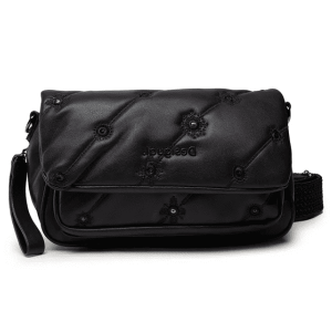 DESIGUAL – Bolso Desigual Negro Bandolera Tromso Ojo de Tigre