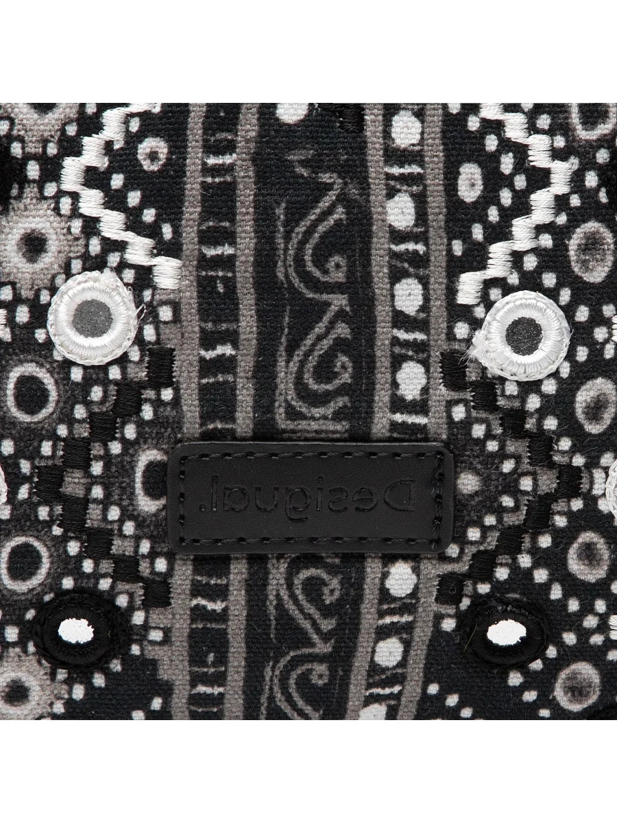 DESIGUAL – Bolso de Mujer Shopper Bohemian Flaire Vald Negro Pequeño - Imagen 6