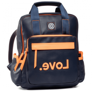DESIGUAL – Mochila Back Fluor Randers Azul 27x35x12 Mujer LOVE 20SAKP29