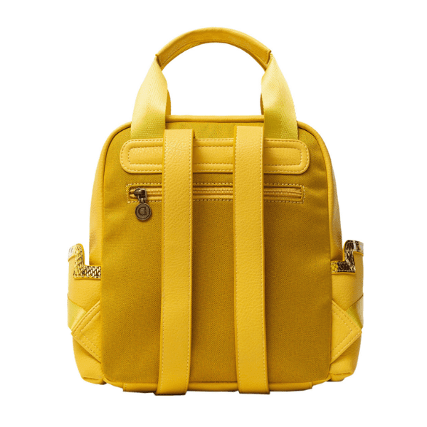 DESIGUAL – Mochila Desigual Amarilla Mini Mujer Animal Print Talisman Randers - Imagen 3