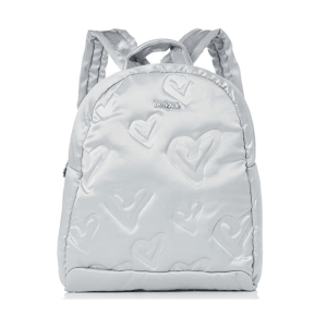 DESIGUAL – Mochila Desigual Simoneta Venice Plateada Corazones Mujer 36x32x12cm