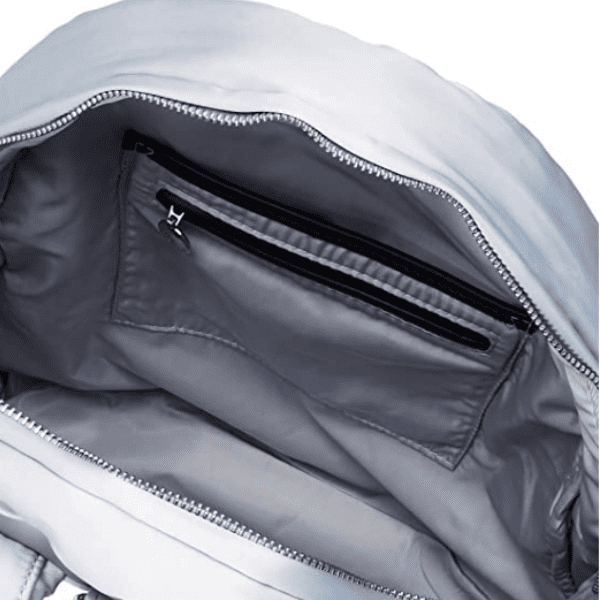 DESIGUAL – Mochila Desigual Simoneta Venice Plateada Corazones Mujer 36x32x12cm - Imagen 9