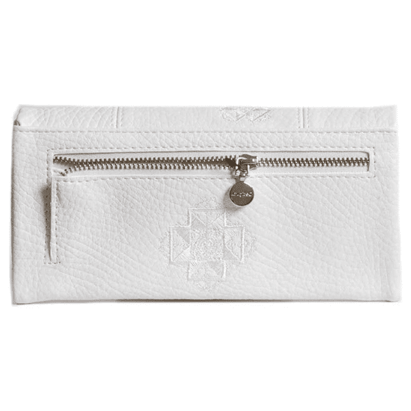 DESIGUAL – Monedero Desigual Alegria Rocio Blanco Mujer Cartera Grande Cremallera - Imagen 3