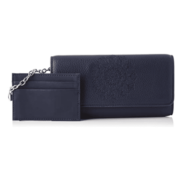 DESIGUAL – Cartera Desigual Alessia Mariona Mujer Azul Marino 21SAYP28 – Monedero Largo Mandala - Imagen 8