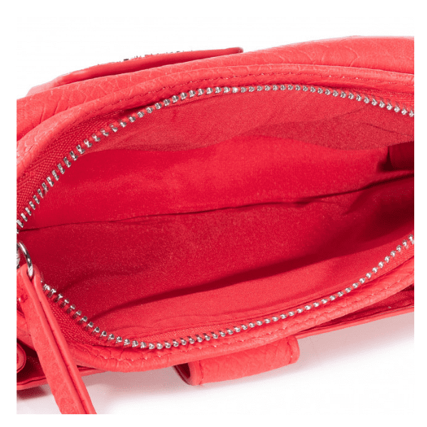 DESIGUAL – Bolso Monedero Desigual Mujer Hela Carmen Rojo 20SAYP54 Bandolera Mini - Imagen 6