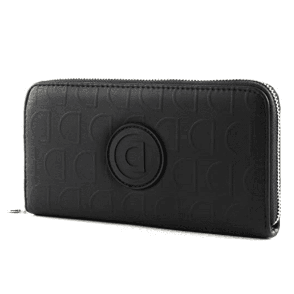DESIGUAL – Monedero Cartera Mujer Negra Lazarus Zip Around 19×10 cm. 20SAYP14 Regalo Clásico - Imagen 2
