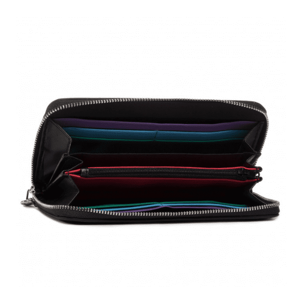 DESIGUAL – Monedero Cartera Mujer Negra Lazarus Zip Around 19×10 cm. 20SAYP14 Regalo Clásico - Imagen 4