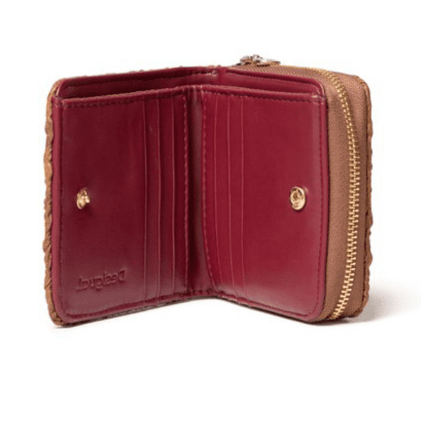 DESIGUAL – Monedero Millenium Lucía 20WAYA32 Marrón Mujer 10x10x5cm - Imagen 3
