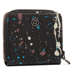 DESIGUAL – Monedero Mone Sky Splatting Lucía Mujer Negro 11x10x3cm
