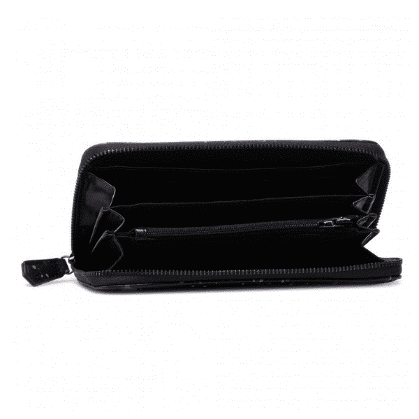 DESIGUAL – Monedero Desigual Sky Splatting Negro Mujer Zip Cartera Larga 20WAYP44 - Imagen 5