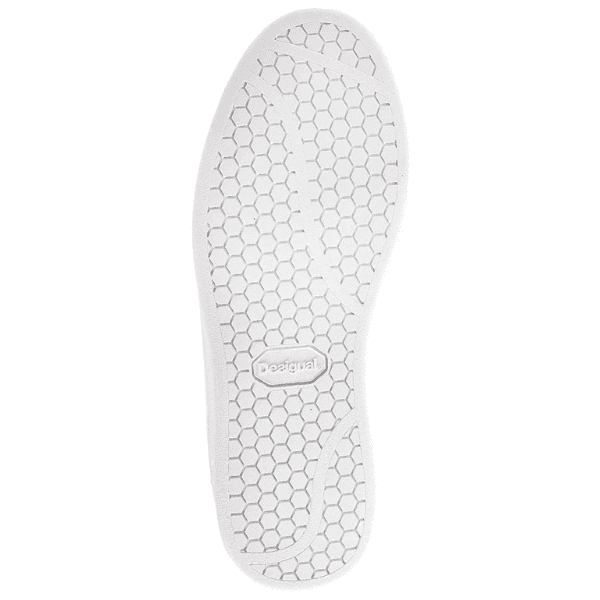 DESIGUAL – Zapatillas Desigual Retro Court Atlantis Blancas Mujer 18SUKO01 Sneakers Casual Urbanas - Imagen 8