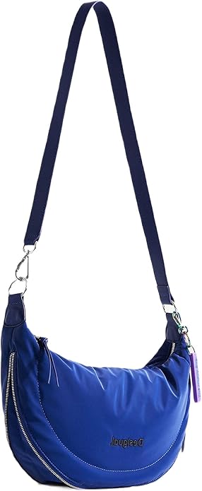 DESIGUAL – Bolso Happy Bag Kuwai – Bandolera Mujer Azul, Talla Única - Imagen 4