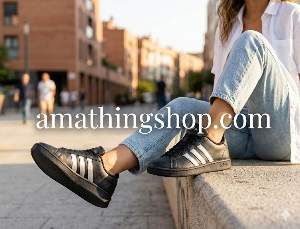 ADIDAS – Zapatillas Adidas Grand Court Mujer Negras EE8133 con Cloudfoam Comfort y Suela de Goma - Imagen 4